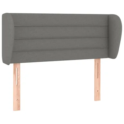 Immagine prodotto di vidaXL Testiera con orecchie Grigio scuro 103x23x78/88 cm Tessuto