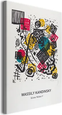 Produktbild von Leinwandbild Kleine Welten V Reproduktion Grafik Wassily Kandinsky 60x90
