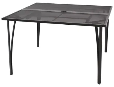Produktbild von Gartentisch 120x120cm, Streckmetall anthrazit