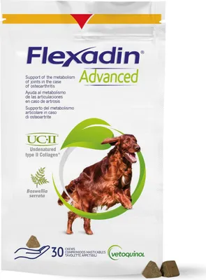 Zdjęcie produktu dla Vetoquinol Flexadin advanced - suplement na stawy dla psów 30 tabletek