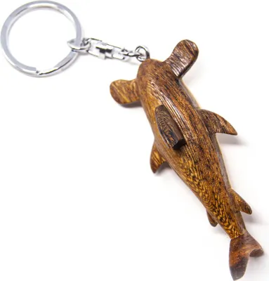 Produktbild von Schlüsselanhänger aus Holz - Hammerhai