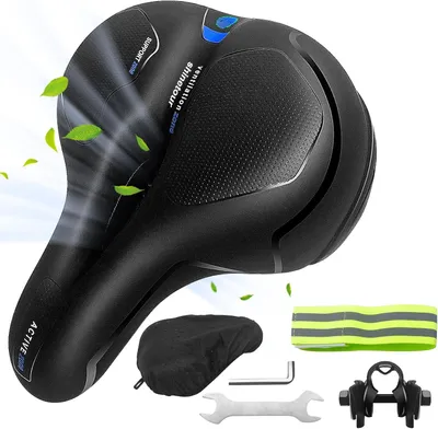 Productafbeelding van Ergonomisch Fietszadel met Geheugenschuim - Comfortabel en Ademend voor Stads- en Mountainbikes