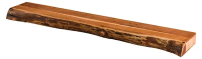 Immagine prodotto di FURNLUX Scaffale da parete in legno di acacia 150 cm / Colore principale: marrone / Dimensioni: 150 x 8 x 25 cm