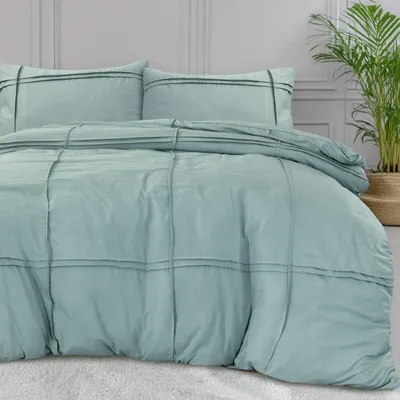Produktbild von Sleeptime Washed Tufted Grün 240 x 200/220 cm