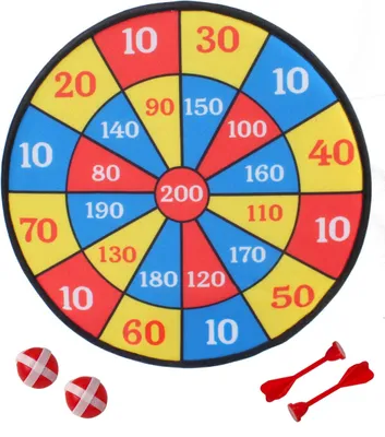 Immagine prodotto di Bersaglio in velcro 36 cm 2 palline + 2 freccette