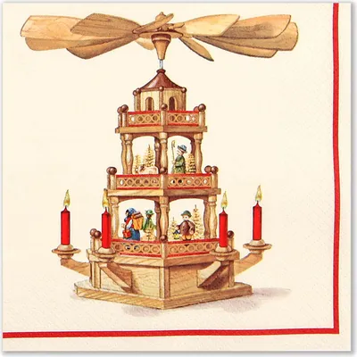 Produktbild von 20 Servietten Pyramide 33x33cm