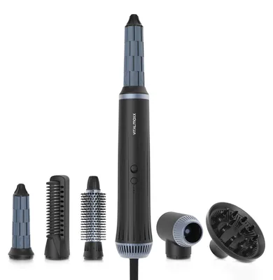 Productafbeelding van VITALmaxx Air Curler Plus 6-in-1 | Multifunctionele styler met krultang, föhn, borstel en diffuser - voor het drogen, stylen en creëren van krullen | 1500W