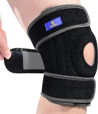Produktbild von Famanu Knieorthese mit Patella-Gelpads und Veerstabilisatoren - Schwarz