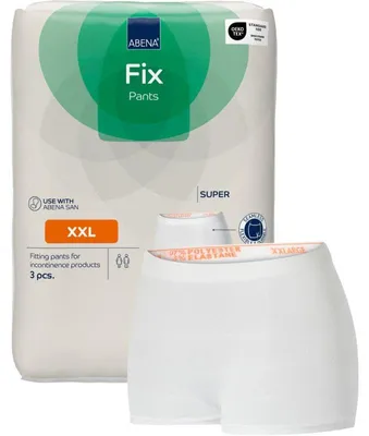 Zdjęcie produktu dla Spodnie mocujące ABENA Fix, Pants, Super, rozmiar XXL | Opakowanie (3 sztuki)