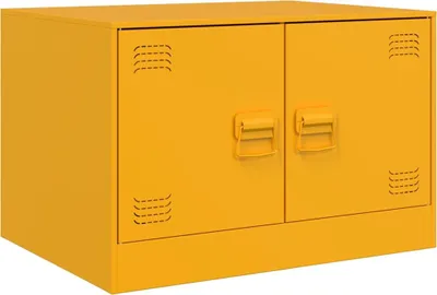 Obrázek produktu pro vidaXL Konferenční stolek hořčicově žlutý 67x50x44 cm ocelový
