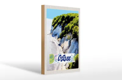 Produktbild von Holzschild Reise 20x30cm Ostsee Strand Natur Wälder Gebirge