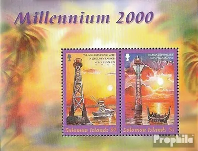 Produktbild von Briefmarken Salomoninseln 2000 Mi Block59 (kompl.Ausg.) postfrisch Jahrtausendwende