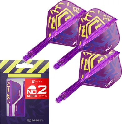Produktbild von Target Darts Luke Littler World Champion K Flex Flights - Kurz 19mm