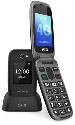 Produktbild von SPC Harmony 4G, Klappgehäuse, Dual-SIM, 6,1 cm (2.4"), 1,3 MP, 1000 mAh, Schwarz