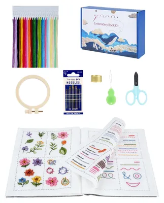 Stickerei-Set für Anfänger, 24 Farben, Stickgarn