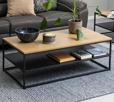 Obrázok produktu pre Konferenčný stolík Smuk 120 cm Olivia Wood - čierny
