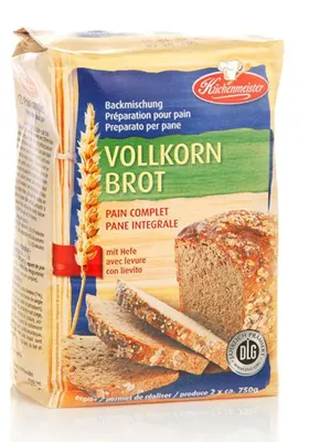 Immagine prodotto di Miscela per pane integrale di grano e segale Küchenmeister 1000g