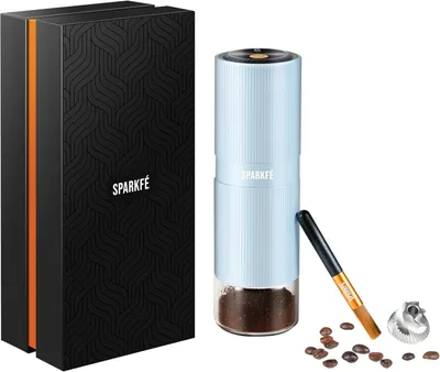 Produktbild von Elektrische Kaffeemühle, wiederaufladbare mit konischem Frässtift aus Mahlgradeinstellungen, für Espresso, Moka, Pour Over, French Press, Cold Brew