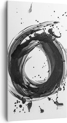 Produktbild von Bild auf Leinwand - Leinwandbild - Einteilig - Abstraktion Rad Aquarell - 45x80cm - Wand Bild - Wanddeko - Wandbilder - Leinwanddruck - Bilder - Wanddekoration - Leinwand bilder - PA45x80-4371