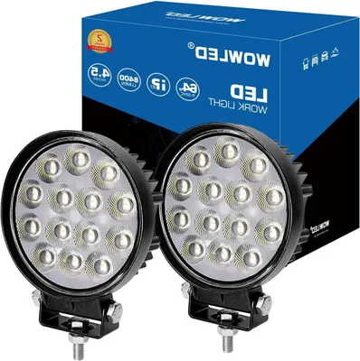 Productafbeelding van 2 Stuks Ronde LED Werklampen voor Auto en Vrachtwagen 12V