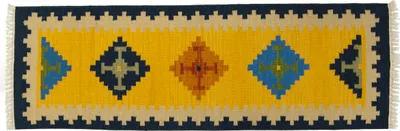 Produktbild von Kilim Jalal, authentisch handgefertigt, 280 x 70 cm
