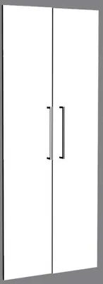 Imagen del producto de Puertas de entrada Aveto 5OH, juego de 760 mm de ancho, color blanco