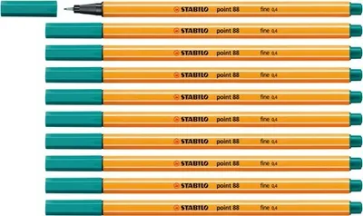 Produktbild von Fineliner - STABILO point 88 - 10er Pack - türkisblau