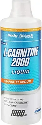 Produktbild von Body Attack L-Carnitine Liquid 2000, 1000ml - Orange
