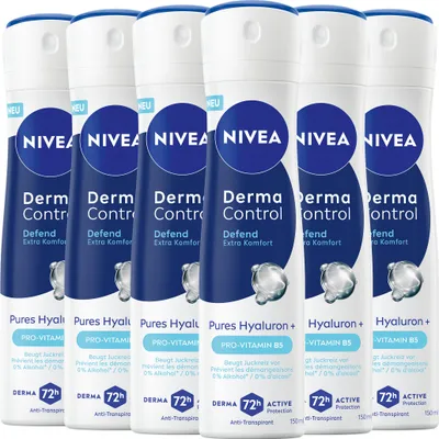 Produktbild von NIVEA Deodorant Derma Control Defend Deospray 6 x 150ml