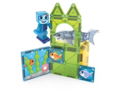 Produktbild von Magna Tiles Magnetic kit - Diving with a shark (13 pcs)