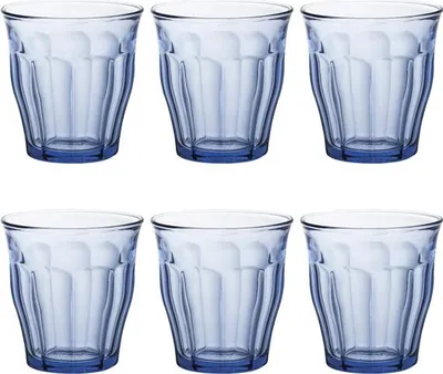 Image de Gobelet Duralex Picardie Marine Verre Trempé Résistant, 25cl, Lot De 6 - Duralex Scop Sa