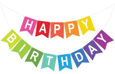 Immagine prodotto di Festoni di compleanno, bandierine di carta, 6 metri, riutilizzabili, 16x20 cm