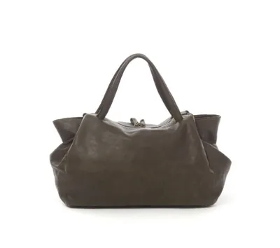 Produktbild von BZNA Handtasche Diana grün Designer Schultertasche Tasche Ledertasche