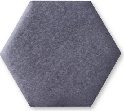 Produktbild von TAPHICEROS Hex Wandpaneel Polsterpaneel, 30x26 cm, SWING 18, Dunkelgrau, Wandkissen Hexagon Wandpolster Kopfteil für Bett Gepolstert Polsterplatte