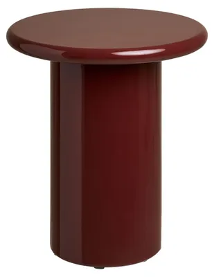 Image de Sanna table d'angle Ø45cm bordeaux.