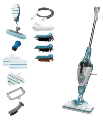 Obrázek produktu pro Black & Decker BHSM1610DSM Přenosný parní čistič a pára 0,5 l 1600 W Barva aquamarine, bílá