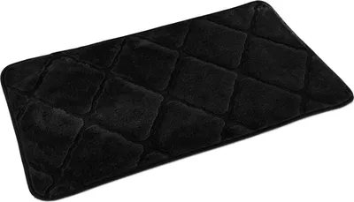 Produktbild von Badematte Badteppich Badvorleger Muna Schwarz 45x75 cm