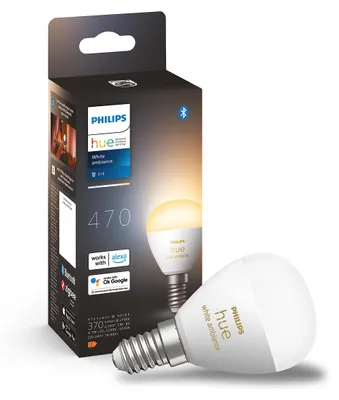 Obrázok produktu pre Philips Hue White ambience 8719514491106, Inteligentná žiarovka, Bluetooth/Zigbee, Biela, LED, E14, P45