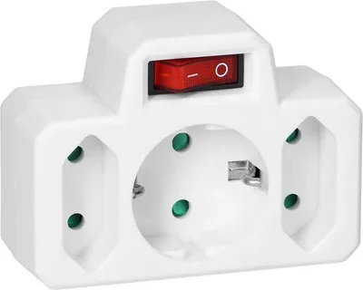 Produktbild von ORNO| Steckdosenleiste 1x2p+z - Weiß - Mit Schalter - 3-fach - Schuko Standard