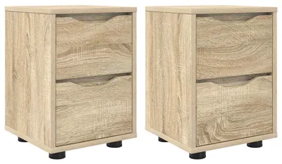 Zdjęcie produktu dla Szafki nocne z szufladą 2 pcs Dąb Sonoma 30,5 x 30 x 43 cm