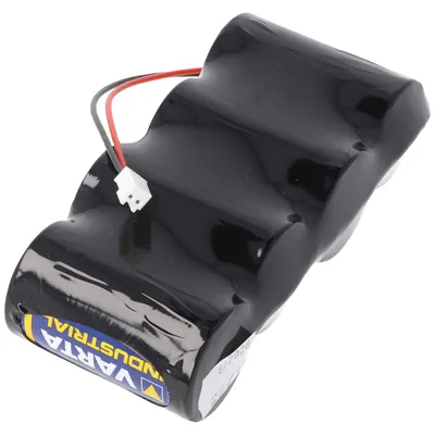 Image de Pile alcaline Varta 6 volts avec câble et fiche 6 volts