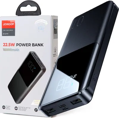 Image de JOYROOM Powerbank Joyroom JR-QP191, 10000mAh, 22.5W, QC + PD, Black