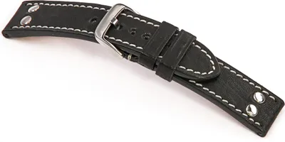 Produktbild von Happel Lederband Rockford 24 mm schwarz