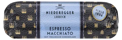 Zdjęcie produktu dla Ciasto marcypanowe Niederegger, smak espresso macchiato, mleczna czekolada, 125g