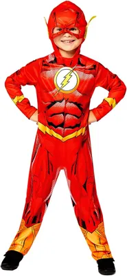 Produktbild von Amscan Kinderkostüm The Flash Overall DC Super Heroes Gr.134 8-10 Jahre Fasching