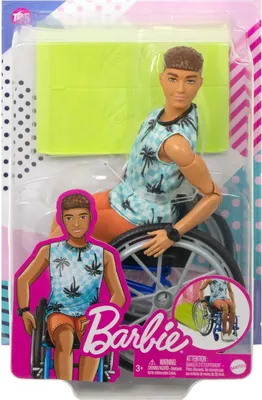 Produktbild von Mattel HJT59 Barbie Ken Fashionistas + Wheelchair