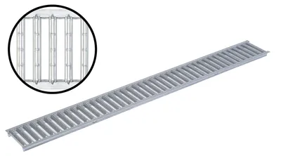 Obrázek produktu pro ACO Self® mříž tyčová mříž pozinkovaná ocel 100 cm kanálová mříž náhradní mříž Kód. Č. 38516