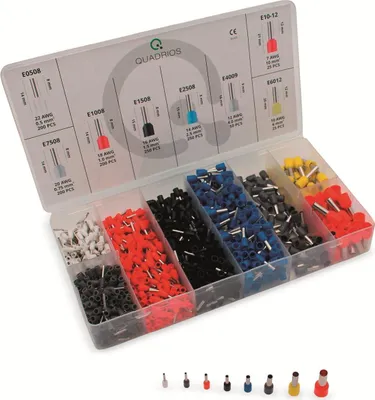 Image de QUADRIOS Jeu d'embouts de câble, 2011C405, 440 V, 1200 pièces