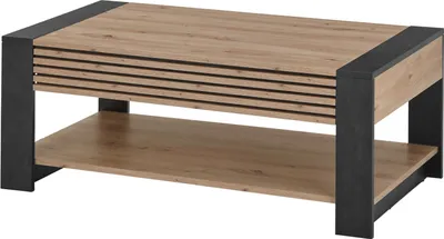Produktbild von Couchtisch FERRARA in Artisan Eiche, MDF Front mit aufgesetzen Stäbchen 1 Schubkasten, 1 Ablageboden, (BxHxT) 108x42x60 cm