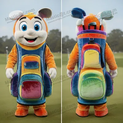 Image de Mascotte MASTICOT de sac de golf vert vif